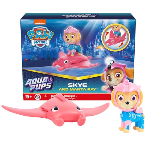 NANQUAN PAW Patrol, Aqua Pups Skye and Manta Ray Action Figures Set, Kids Toys for Ages 3 and Up von PAW PATROL