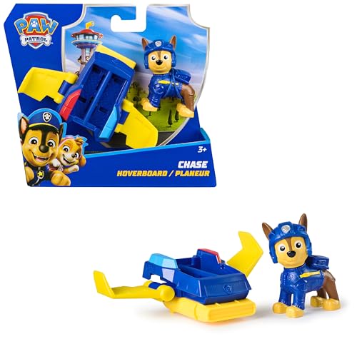 PAW Patrol, Chase Action Pup, Spielfigur mit Mini-Rettungsflugzeug mit ausklappbaren Flügeln, Spielzeug für Kinder ab 3 Jahren von Spin Master