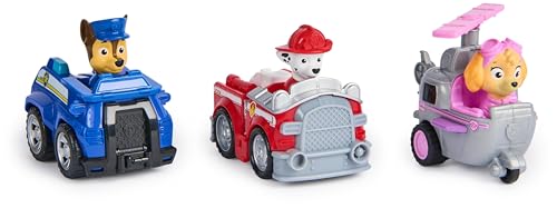 PAW PATROL, Deluxe Rettungsflitzer (Deluxe Rescue Racers) mit Rückziehmotor - Sortiert -Zufallsauswahl des Charakters von PAW PATROL