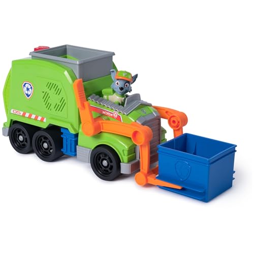 PAW PATROL, Extragroßer Recycling-Truck mit Rocky Spielfigur und Verwandlungsfunktion (Deluxe Fahrzeug), Spielzeug für Kinder ab 3 Jahren von PAW PATROL