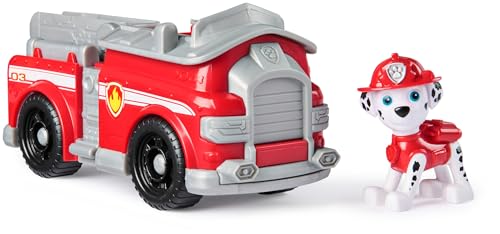 PAW PATROL, Feuerwehrauto mit Marshall Spielfigur (Sustainable Basic Vehicle/Basis Fahrzeug), Spielzeug für Kinder ab 3 Jahren von PAW PATROL