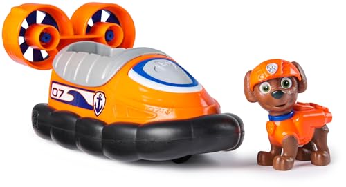 PAW PATROL, Luftkissenboot mit Zuma Hundefigur (Sustainable Basic Vehicle/Basis Fahrzeug), Spielzeug für Kinder ab 3 Jahren von PAW PATROL