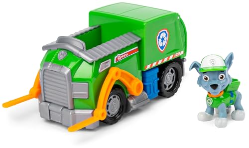 PAW PATROL, Recycling-Truck mit Rocky-Figur (Sustainable Basic Vehicle/Basis Fahrzeug), Spielzeug für Kinder ab 3 Jahren von PAW PATROL