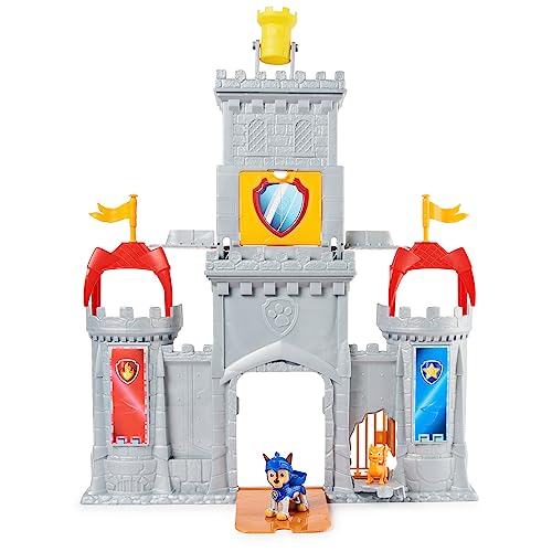 PAW PATROL, Rescue Knights Castle HQ verwandelbares 11-teiliges Spielset mit Chase und Mini-Drache Draco Actionfiguren, Kinderspielzeug von PAW PATROL