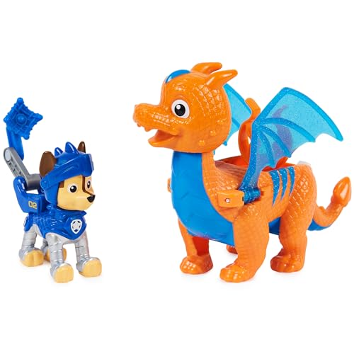 PAW PATROL, Rescue Knights Chase und Dragon Draco Actionfiguren-Set, Spielzeug geeignet für Kinder ab 3 Jahren von PAW PATROL