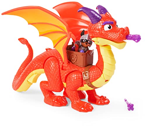 PAW PATROL, Rescue Knights Sparks der Drache Actionfigur mit Spielfigur Claw, Spielzeug geeignet für Kinder ab 3 Jahren von PAW PATROL