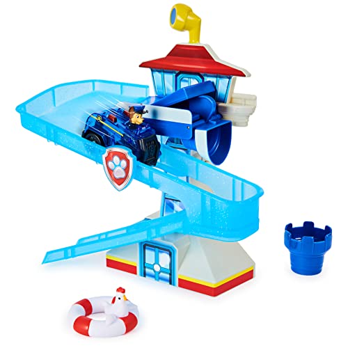 PAW PATROL 6060970 Adventure Bay Spielset mit beleuchtetem Jagdfahrzeug, Badespielzeug für Kinder ab 3 Jahren von PAW PATROL