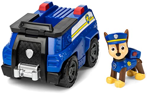 PAW PATROL, Polizei-Fahrzeug mit Chase-Figur (Basic Vehicle/Basis Fahrzeug), Spielzeugauto, ab 3 Jahren von PAW PATROL