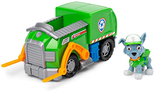 PAW PATROL, Recycling-Fahrzeug mit Rocky-Figur (Basic Vehicle/Basis Fahrzeug), Spielzeugauto, ab 3 Jahren von PAW PATROL