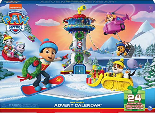 PAW PATROL Adventskalender 2021 mit 24 exklusiven Spielzeugfiguren und Zubehör, ab 3 Jahren von PAW PATROL