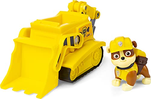 PAW PATROL Auswahl Einsatzfahrzeuge | Basic Fahrzeuge mit Spielfiguren, Figur:Rubble von PAW PATROL