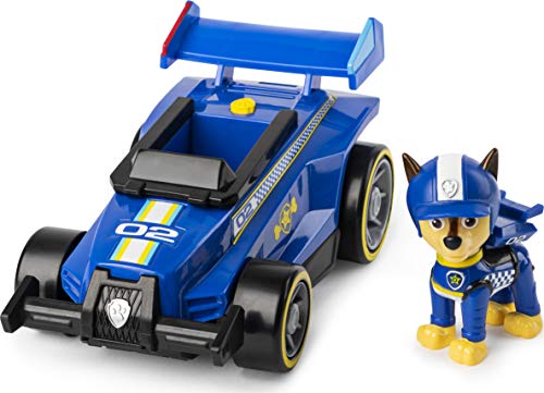 PAW PATROL - Chases Race & Go Deluxe Basis Fahrzeug mit Figur (Ready, Race, Rescue) von PAW PATROL