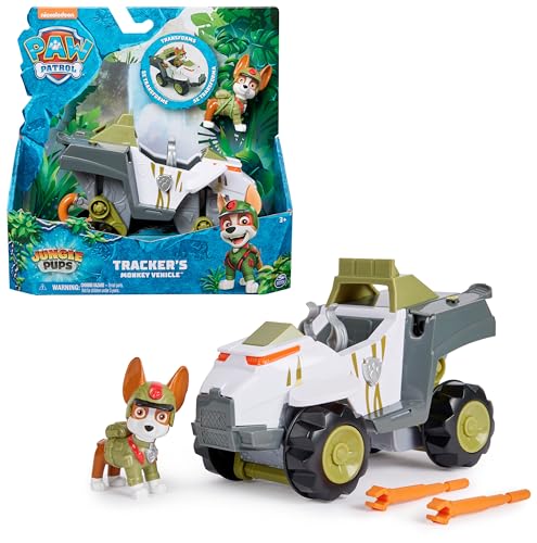 PAW Patrol Jungle Pups - Affen-Fahrzeug mit Tracker-Figur (Basis Fahrzeug), Spielzeug für Kinder ab 3 Jahren von PAW PATROL