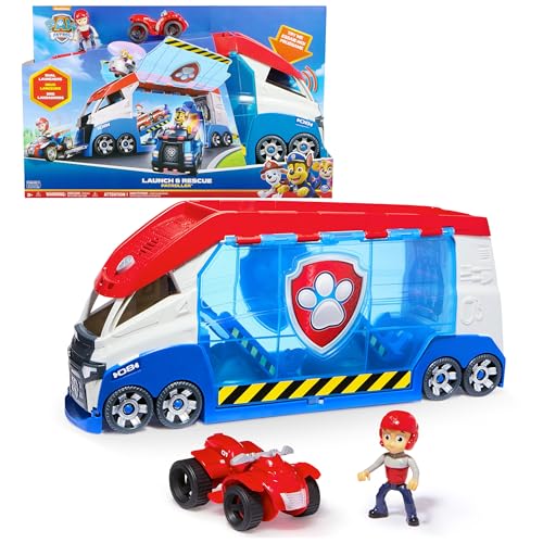 PAW Patrol – Launch'n Rescue PAW Patroller Teamfahrzeug mit neuen Funktionen, inkl. Ryder-Figur und 1 Basis-Fahrzeug, Spielzeug geeignet für Kinder ab 3 Jahren von PAW PATROL