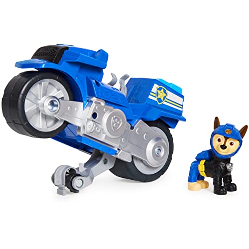 PAW PATROL Moto Pups Chases Motorrad mit Spielfigur, Fahrzeug mit Rückzugs- und Wheelie-Funktion, ab 3 Jahren, Basis Fahrzeug (Basic Vehicle) von PAW PATROL