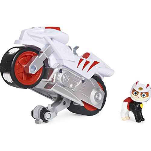 PAW PATROL Moto Pups Wildcats Motorrad mit Spielfigur, Fahrzeug mit Rückzugs- und Wheelie-Funktion, ab 3 Jahren, Basis Fahrzeug (Basic Vehicle) von PAW PATROL