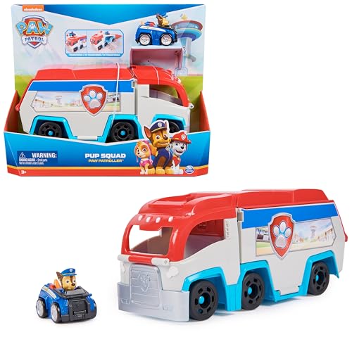 PAW Patrol – Pup Squad Mini-Patroller Teamfahrzeug mit Chase-Spielzeugauto, Spielzeug geeignet für Kinder ab 3 Jahren von PAW PATROL