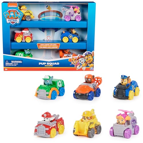 PAW PATROL Pup Squad Racers – 6-teiliges Fahrzeug-Geschenkset, geeignet für Kinder ab 3 Jahren von PAW PATROL