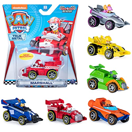 PAW PATROL True Metal - 1 Ready, Race, Rescue Metallfahrzeug zum Sammeln - Sortiert - Zufallsauswahl von PAW PATROL