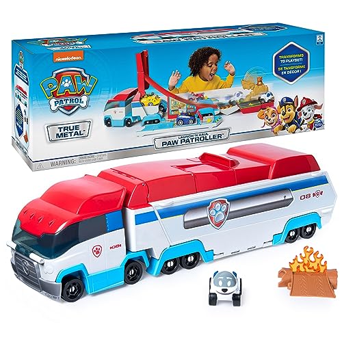 PAW PATROL True Metal Launch'N Haul PAW Patroller mit Robodog, für True Metal Metall-Fahrzeuge, Maßstab 1:55, Spielzeug geeignet für Kinder ab 3 Jahren von PAW PATROL