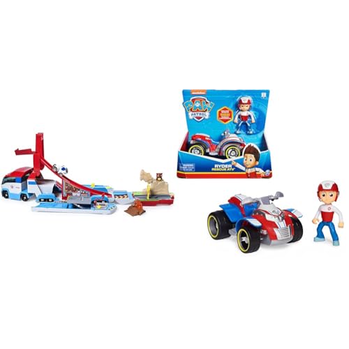 PAW Patrol 6053406-3 Launch'N Haul PAW Patroller für True Metal Fahrzeuge & Quad-Fahrzeug mit Ryder-Figur (Basic Vehicle/Basis Fahrzeug) von PAW PATROL