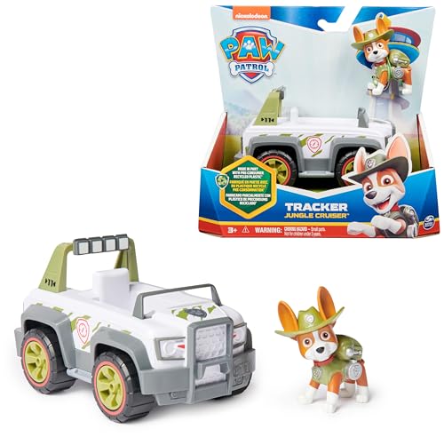 Paw Patrol, Jungle Cruiser mit Tracker-Figur (Sustainable Basic Vehicle/Basis Fahrzeug), Spielzeug für Kinder ab 3 Jahren von PAW PATROL