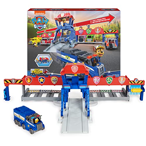 Spin Master Psi Patrol Big Truck Pups Wielki Garaż Truck Stop HQ + pojazd ciÄ™żarówka Chase von PAW PATROL