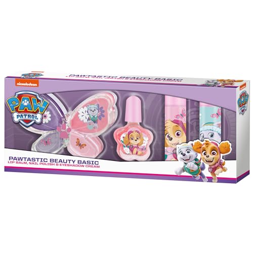 Paw Patrol - Beauty Basics Set, Kinderkosmetik zum Schminken Lernen mit Skye und Everest, Kinderschminke für Kinder ab 6 Jahren von PAW PATROL