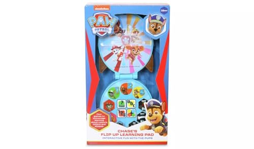 Paw Patrol Chase's Flip Up Lernpad Spielzeug für Kinder – hilft bei der Entwicklung von Farben, Buchstaben und Formen Erkennung – mit 4 lustigen interaktiven Aktivitäten, ab 18 Monaten von PAW PATROL