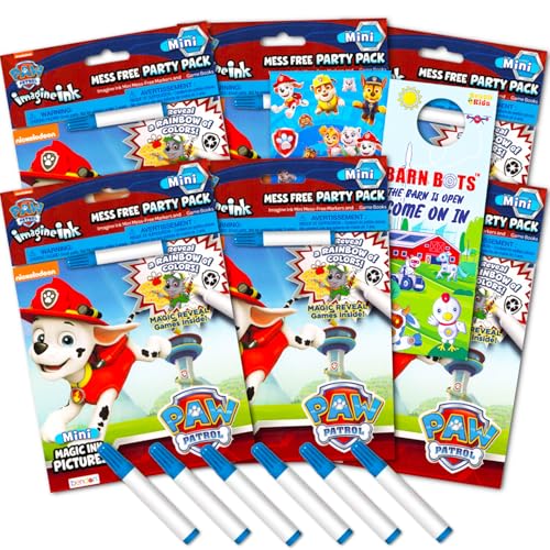 Paw Patrol Imagine Ink Malbuch-Set für Jungen, Kleinkinder, Packung mit 6 Paw Patrol Malbüchern mit Bonus-Aufklebern, Paw Patrol Partygeschenk-Set von PAW PATROL