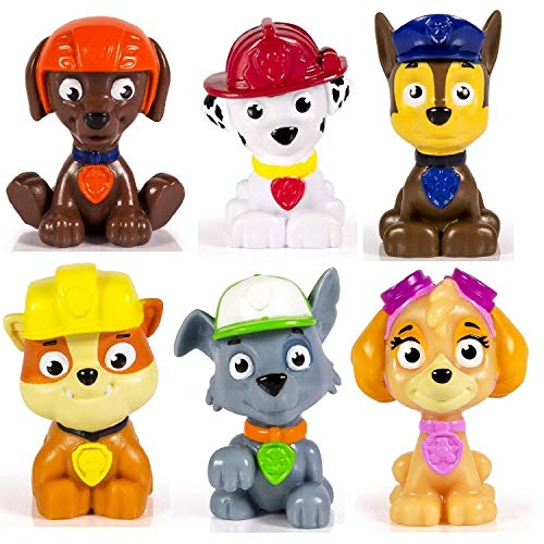 Paw Patrol – Skye, Chase, Marshall, Rubble, Zuma und Rocky – 6 x Mini-Sammelfiguren 5 cm von PAW PATROL