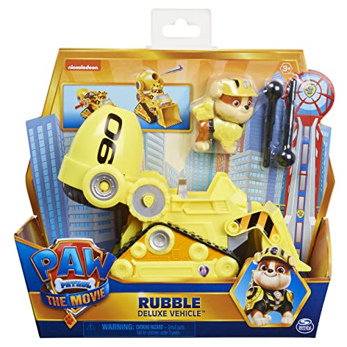 Psi Patrol, Umwandlungsauto Rubble Deluxe mit Sammlerfigur, Spielzeug für Kinder ab 3 Jahren von PAW PATROL