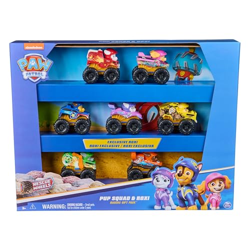 Psi Patrol: Rescue Wheels, 7-teiliges Pup Squad Racers Geschenkset mit exklusivem Roxi Spielzeug, Kinderspielzeug für Kinder und Mädchen ab 3 Jahren Psi Patrol: Rescue Wheels, 7-teiliges Pup Squad Racers Geschenkset mit exklusivem Roxi Spielzeug, Kinderspielzeug für Kinder und Mädchen ab 3 Jahren von PAW PATROL