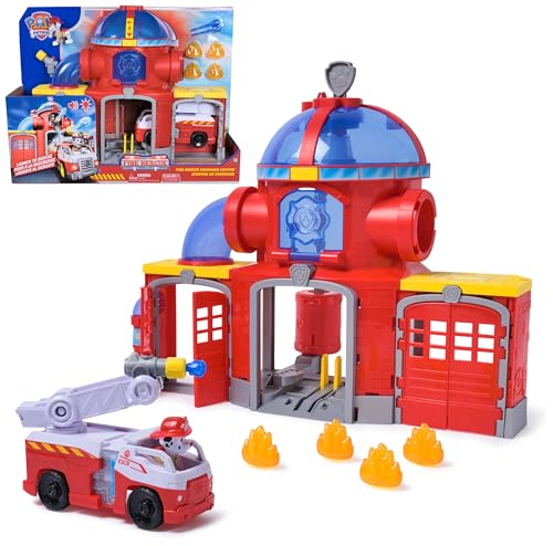 PAW PATROL Fire Rescue - Feuerwehr-Station Spielset mit Geschoss-Abwurf, Licht- und Soundeffekten, Marshall Hundefigur und Feuerwehr-Fahrzeug, Spielzeug für Kinder ab 3 Jahren PAW PATROL Fire Rescue - Feuerwehr-Station Spielset mit Geschoss-Abwurf, Licht- und Soundeffekten, Marshall Hundefigur und Feuerwehr-Fahrzeug, Spielzeug für Kinder ab 3 Jahren von PAW PATROL