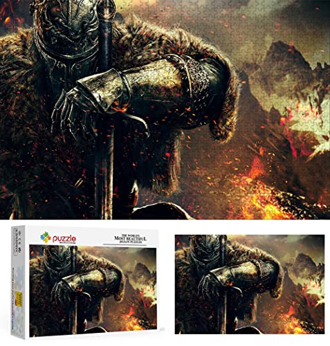 Dark Souls II Puzzle, 1000 Teile Puzzle für Erwachsene，Klassische Puzzles für Kinder Herausfordernde und schwierige Puzzles für Erwachsene und Jugendliche（38x26cm） von PAWCA