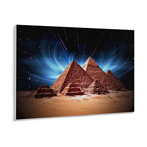 Puzzle 1000 Teile Ägyptische Pyramiden Puzzle 1000 Teile er Erwachsene Pädagogisches intellektuelles Dekomprimieren von Spielzeugrätseln Lustiges Familienspiel für Kinder Erwa(38X26cm) von PAWCA