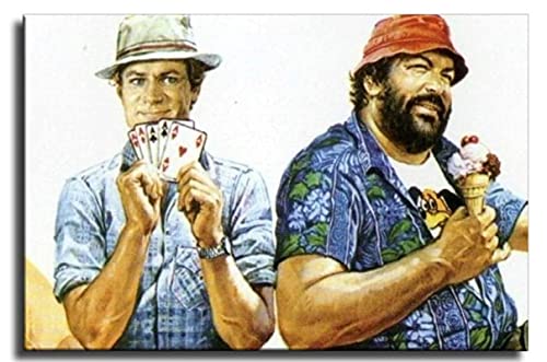 Puzzle 1000 Teile Bud Spencer und Terence Hill Poster Holzspielzeug für Erwachsene Dekompressionsspiel75*50cm von PAWCA