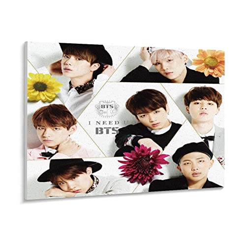 Puzzle 1000 Teile Koreanischer Star BTS Sänger Bangtan Boys Künstlerischer Charakter Puzzle 1000 Teile Tiere Geschicklichkeitsspiel für die ganze Familie, farbenfrohes Platzie（75x50cm） von PAWCA