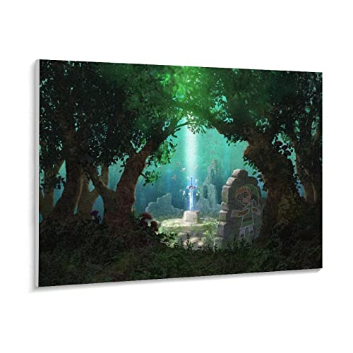 Puzzle 1000 Teile Spielkunstmalerei Die Legende von Zelda: Atem der Wildnis Puzzle 1000 Teile Geschicklichkeitsspiel für die ganze Familie, farbenfrohes Platzierungsspie（38x26cm von PAWCA