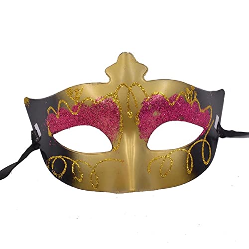 PAXLBF-Bemalt mit Lidschatten Wimpern Prom Cosplay Maske Halloween Show Party Cosplay Maske Horror Kopfbedeckung für Halloween Karneval Kostüm Party Requisiten von PAXLBF