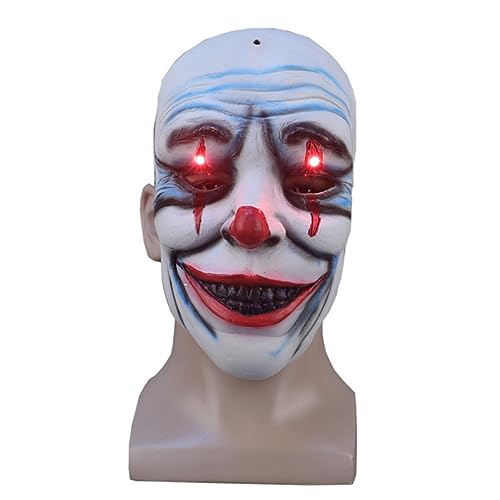 PAXLBF-Cosplay Kostüm Maske Horror Maske Kopfbedeckung Vollgesichtsmaske Halloween Lustig Geist Gesicht Blutende Schädel Maske von PAXLBF