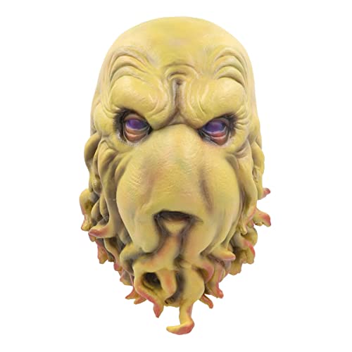 PAXLBF-Cthulhu Myth Cosplay Mask Halloween Horror Rave Party Headwear Mask Horror Headwear for Halloween Carnival Costume Party Props von PAXLBF