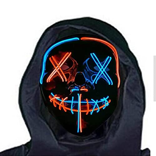 PAXLBF-El Glowing Mask Halloween Funny Horror Flash Props von PAXLBF