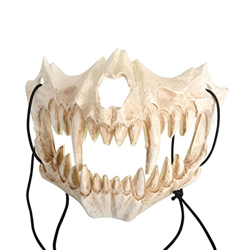 PAXLBF-Halloween Dragon God Tiger Yasha Tengu Cosplay Mask Props Mask Horror Headwear for Halloween Carnival Costume Party Props von PAXLBF