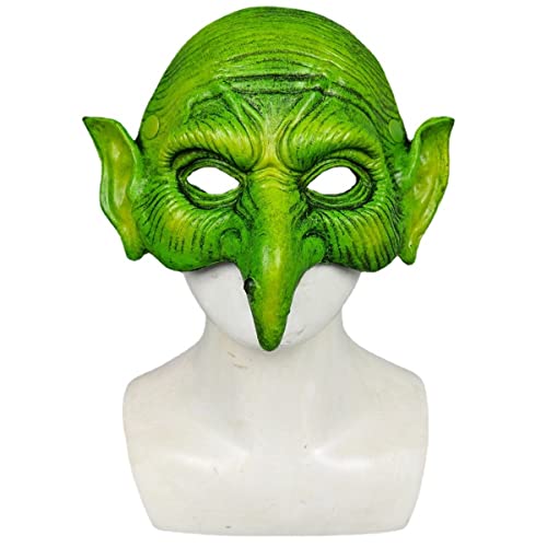 PAXLBF-Halloween Monster Half Face Cosplay Maske Kopfbedeckung Scary Nose Cosplay Maske Horror Kopfbedeckung für Halloween Karneval Kostüm Party Requisiten von PAXLBF