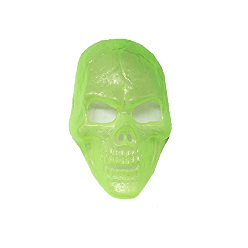 PAXLBF-Hworks Ghost Mask Luminous Scary Plastic Mask Cosplay Costume Props for Halloween Party von PAXLBF