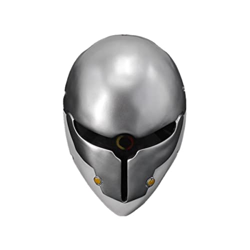 PAXLBF-Hworks Grey Fox Mask Full Face Mask Resin Mask Cosplay Costume Props for Halloween Party von PAXLBF