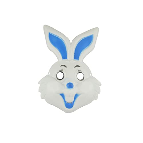 PAXLBF-Hworks Kinder Lovely Rabbit Maske Kunststoff Vollgesichtsmaske für Halloween Kindertag Ostern Party von PAXLBF