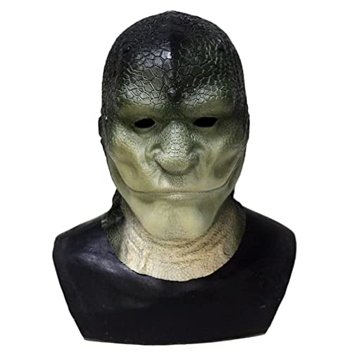 PAXLBF-Hworks Lizard Man Mask Party Full Face Cover Halloween Cosplay Prop von PAXLBF