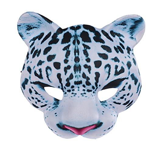 PAXLBF-Hworks Snow Leopard Mask EVA Full Face Cover Halloween Carnival Cosplay Party Props von PAXLBF